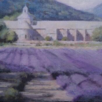 Painting titled "Lavender Lovin' in…" by Svetlana Bellon, Original Artwork, Acrylic