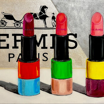 Peinture intitulée "Kiss Me" par Kristin Voss, Œuvre d'art originale, Acrylique