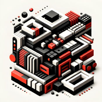 数字艺术 标题为“Urban Complexity: N…” 由Alberto Capitani, 原创艺术品, AI生成的图像
