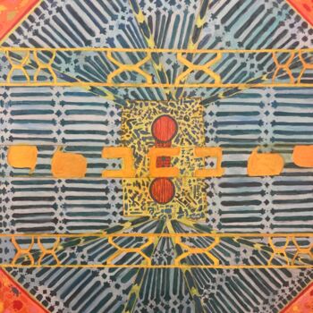 Painting titled "Joyisia" by Sandy Madar, Original Artwork, Acrylic