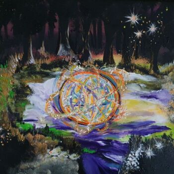 Картина под названием "Vortex 1" - Barbara Fuhrmann, Подлинное произведение искусства, Акрил