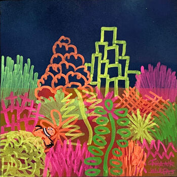 Schilderij getiteld "CORAL #9" door Frank Willems, Origineel Kunstwerk, Acryl
