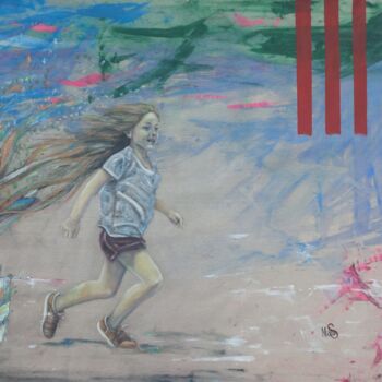 Schilderij getiteld "By the freedom" door Mauricias, Origineel Kunstwerk, Olie