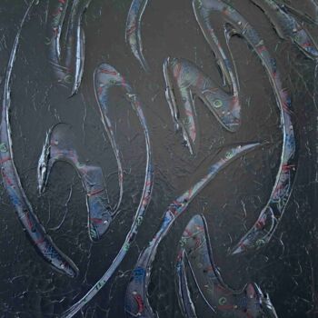 Peinture intitulée "Le Cirque de la Lune" par Luc Chaussé (Luc Adrien), Œuvre d'art originale, Acrylique Monté sur Châssis e…