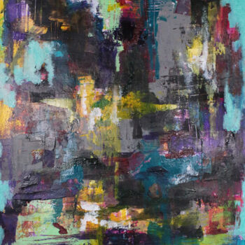 Schilderij getiteld "Color contradiction" door Peter Kilb, Origineel Kunstwerk, Acryl