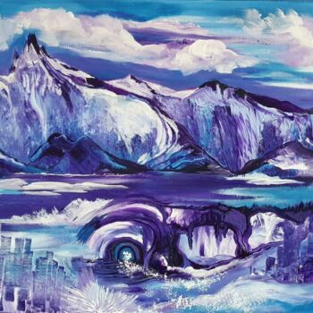 Painting titled "Antarctic Awakening" by Barbara Fuhrmann, Original Artwork, Acrylic