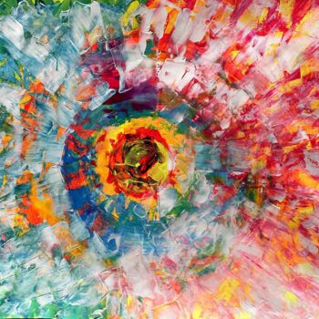 Pittura intitolato "Hole Fantasy" da Juan José Garay, Opera d'arte originale, Acrilico