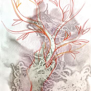 Dessin intitulée "Energy" par Konstantin Lakstigal, Œuvre d'art originale, Encre