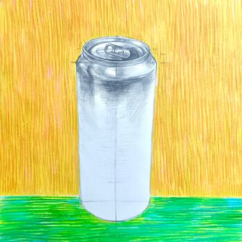 Dessin intitulée "Can of soda" par Konstantin Lakstigal, Œuvre d'art originale, Crayon
