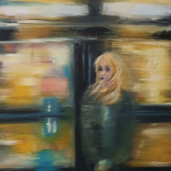 Peinture intitulée "Nocturne urbain 3" par Marie Pascale Martins, Œuvre d'art originale, Huile