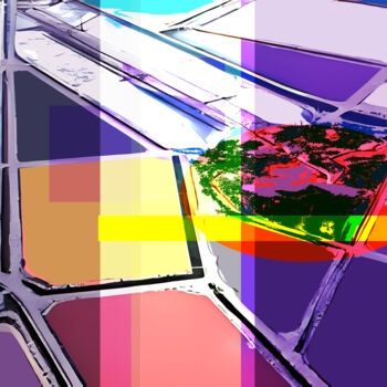 Digital Arts με τίτλο "Marais salants, Aig…" από Pascal Maupas, Αυθεντικά έργα τέχνης, Ψηφιακή ζωγραφική