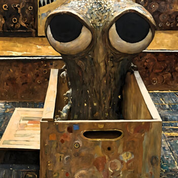 Arte digitale intitolato "A strange creature…" da Kyozai, Opera d'arte originale, Immagine generata dall'IA