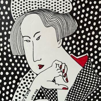 「Japanese - Late」というタイトルの描画 Ira Kubによって, オリジナルのアートワーク, マーカー