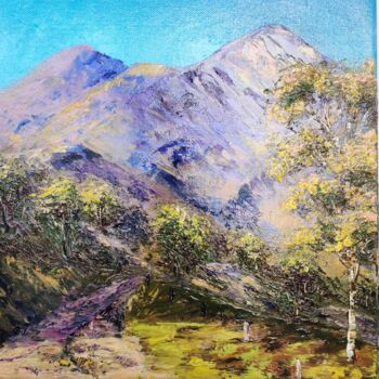 Malarstwo zatytułowany „Provence mountains” autorstwa Svetlana Dushina, Oryginalna praca, Olej