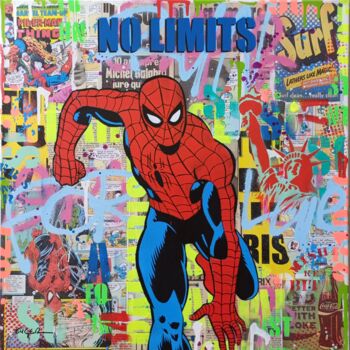 Painting titled "Run for love" by Philippe Euger, Original Artwork, Spray paint