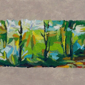 Peinture intitulée "Le Printemps-1" par Francis Gengoux, Œuvre d'art originale, Acrylique