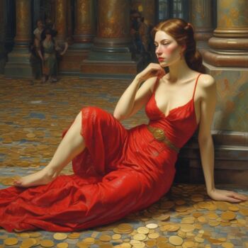 数字艺术 标题为“Greed and femininity” 由Kamil Szczepański, 原创艺术品, AI生成的图像