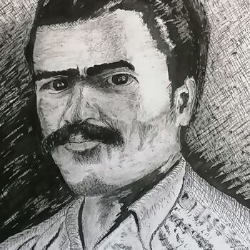 Zeichnungen mit dem Titel "GUY" von Charles Corbin, Original-Kunstwerk, Tinte