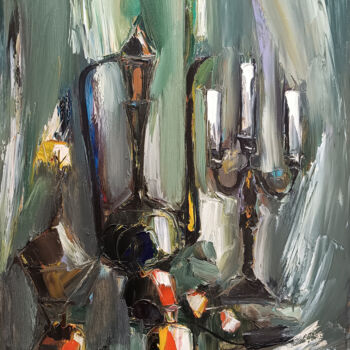 Malerei mit dem Titel "Harmony in Light" von Vlas Ayvazyan, Original-Kunstwerk, Öl Auf Keilrahmen aus Holz montiert