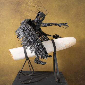 Scultura intitolato "Azrael's Lab" da Emre Aksu, Opera d'arte originale, Filo