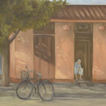 「A QUIET DAY」というタイトルの絵画 Shaheera Sandhuによって, オリジナルのアートワーク, オイル