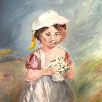 Pintura titulada "Margarita" por Mónica Caruncho Fontela, Obra de arte original, Oleo