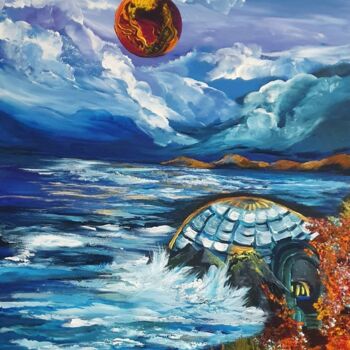 Painting titled "After" by Barbara Fuhrmann, Original Artwork, Acrylic