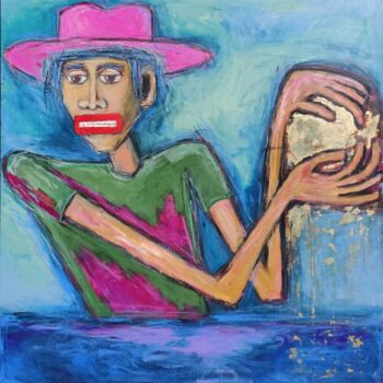 Painting titled "The sun catcher" by Berez, Original Artwork, Acrylic