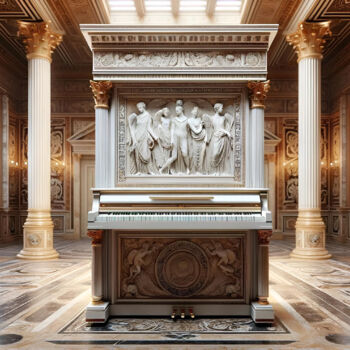 Digital Arts με τίτλο "Majestic Harmony: A…" από Alberto Capitani, Αυθεντικά έργα τέχνης, Εικόνα που δημιουργήθηκε με AI