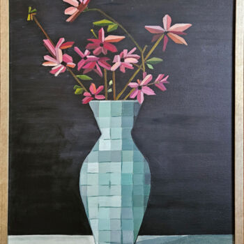 Malarstwo zatytułowany „Geometric Still Lif…” autorstwa Alida Velea, Oryginalna praca, Olej