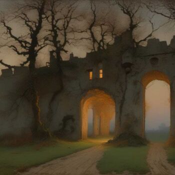 Digital Arts titled "Entrer dans la lumi…" by Didier Pistol, Original Artwork, AI generated image