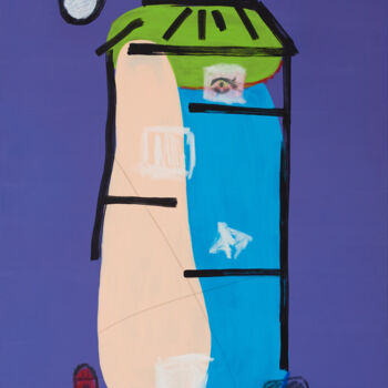 Peinture intitulée "Casa Alta n°002" par Riccardo Bonavires, Œuvre d'art originale, Acrylique Monté sur Châssis en bois