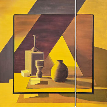 Pintura titulada "Primary_Yellow" por Alida Velea, Obra de arte original, Oleo