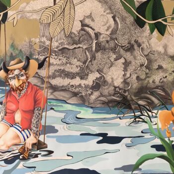 「Pan Resignado」というタイトルの絵画 Ruseによって, オリジナルのアートワーク, アクリル