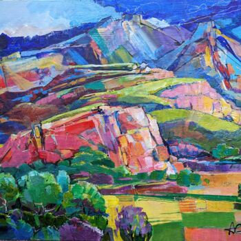Painting titled "After rainy / memory" by Armen Ghazayran (Nem), Original Artwork, Acrylic