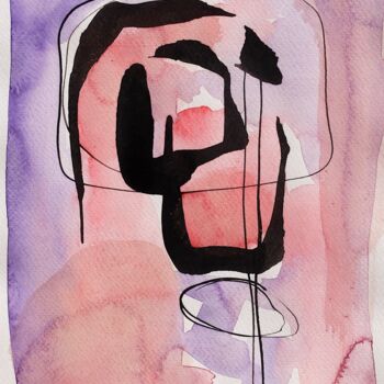 Peinture intitulée "2022.162" par Oscar Boffy, Œuvre d'art originale, Aquarelle