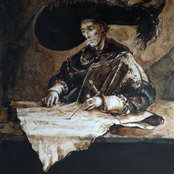 图画 标题为“Élévation” 由Alexandre Barberà-Ivanoff, 原创艺术品, 墨