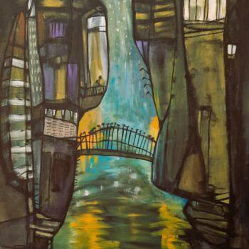 Painting titled "Tout ce qui manque,…" by Inke Bemelmans, Original Artwork, Acrylic