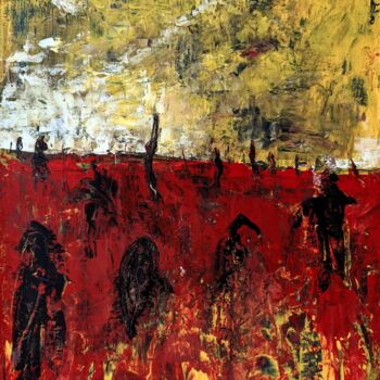 Schilderij getiteld "Breath of Freedom" door Vaxo Lang, Origineel Kunstwerk, Acryl