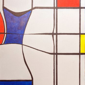 Painting titled "Expecting - Bent St…" by Christopher Walker, Original Artwork, Acrylic Mounted on Wood Stretcher frame