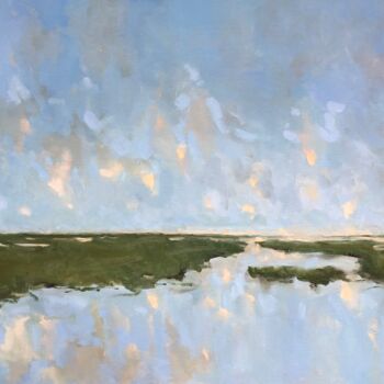 「Morning light」というタイトルの絵画 Stella Burggraafによって, オリジナルのアートワーク, オイル ウッドストレッチャーフレームにマウント