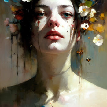 Arte digitale intitolato "Spring" da Halil Koç, Opera d'arte originale, Lavoro digitale 2D
