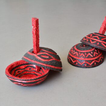 Sculpture titled "Objet 2" by Coco Vewenda, Original Artwork, Clay