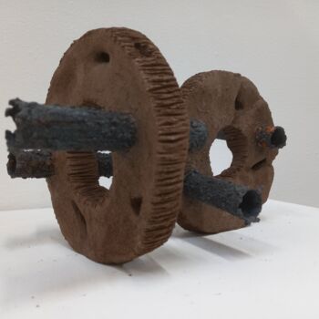 Sculpture titled "Objet 3" by Coco Vewenda, Original Artwork, Clay
