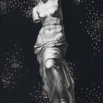 Pittura intitolato "Ancient Greek glam…" da Curlydafna, Opera d'arte originale, Matita
