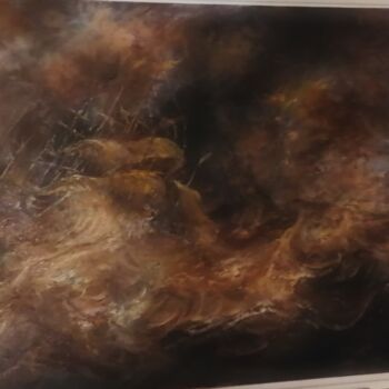 "D'après Ludolf Back…" başlıklı Tablo Amazeigh Bouzékri tarafından, Orijinal sanat, Petrol Ahşap Sedye çerçevesi üzerine mon…