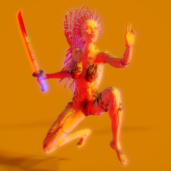 Digitale Kunst mit dem Titel "The Phantom Menace…" von Freudon Saké, Original-Kunstwerk, 3D Modellierung