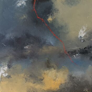 Peinture intitulée "Zébrure" par Jean-Michel Roger, Œuvre d'art originale, Huile