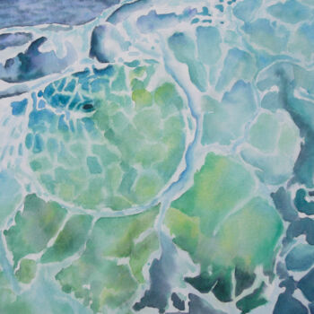 Ζωγραφική με τίτλο "AQUARELLE originale…" από Isabelle Redonnet, Αυθεντικά έργα τέχνης, Ακουαρέλα