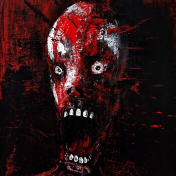 Peinture intitulée "Macabre  Expression" par Vaxo Lang, Œuvre d'art originale, Acrylique